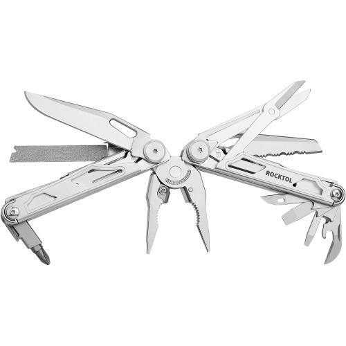 Мультитул Rocktol 29 в 1 со сменными резцами и пилой, нержавеющая сталь; - купить необычные подарки в Воронеже