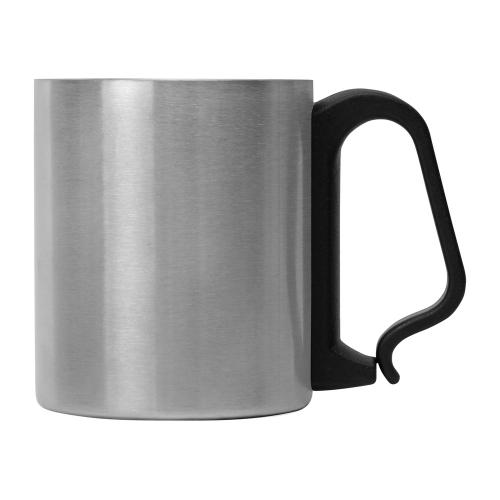 Стальная кружка Climber с пластиковой ручкой; - купить необычные сувениры в Воронеже