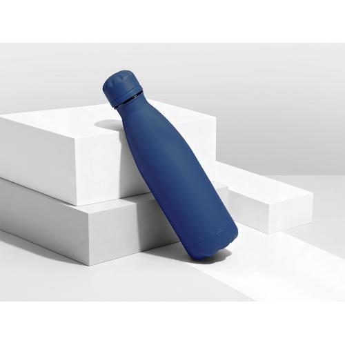 Вакуумная термобутылка Vacuum bottle C1, soft touch, 500 мл, темно-синий