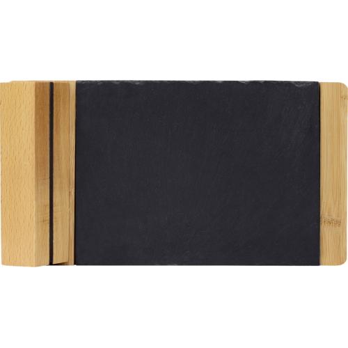 Набор для сыра из сланцевой доски и ножей Bamboo collection Taleggio; - купить подарки с логотипом в Воронеже