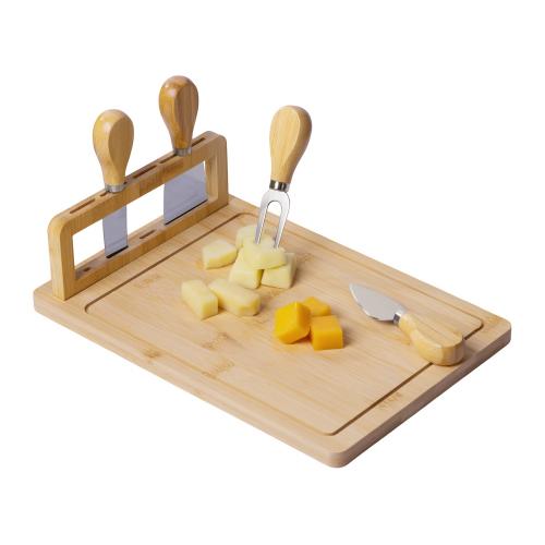Набор для сыра из бамбука со съемной подставкой Camembert; - купить именные сувениры в Воронеже