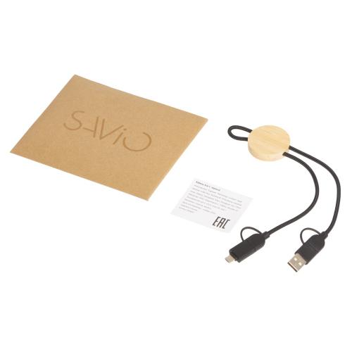 Универсальный зарядный кабель из переработанных ПЭТ и ТПЕ Acalypha, быстрая зарядка 25 Вт; - купить подарки с логотипом в Воронеже