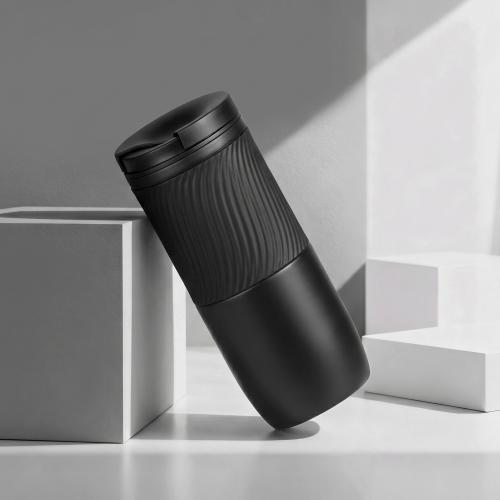 Герметичная вакуумная термокружка Pillar,550 мл, черный