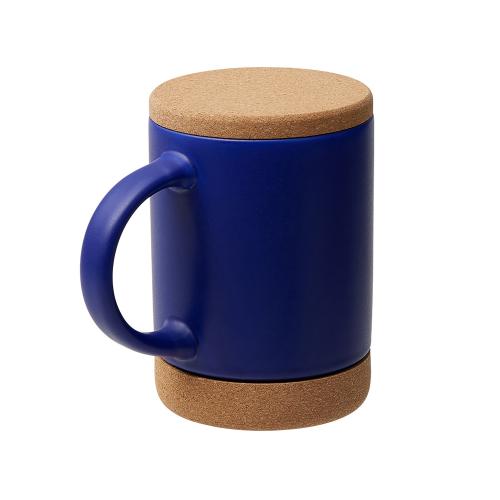 Кружка 450 мл с пробковым дном с крышкой Корк & Бон; - купить необычные подарки в Воронеже