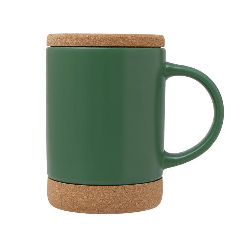 Кружка 450 мл с пробковым дном с крышкой Корк & Бон; - купить необычные сувениры в Воронеже