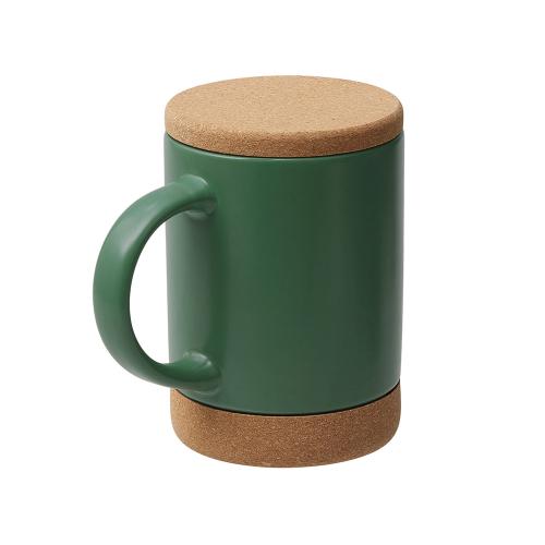 Кружка 450 мл с пробковым дном с крышкой Корк & Бон; - купить необычные подарки в Воронеже