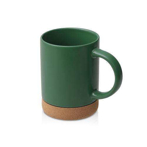 Кружка 450 мл с пробковым дном с крышкой Корк & Бон; - купить подарки с логотипом в Воронеже
