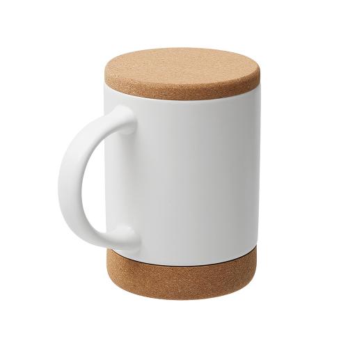 Кружка 450 мл с пробковым дном с крышкой Корк & Бон; - купить необычные подарки в Воронеже