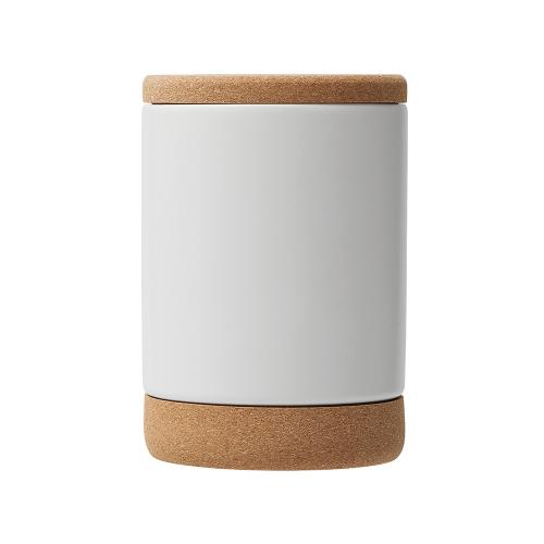 Кружка 450 мл с пробковым дном с крышкой Корк & Бон; - купить именные сувениры в Воронеже