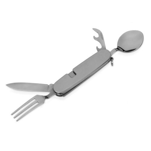 Приборы Camper 4 в 1 в чехле: вилка, ложка, нож; - купить необычные сувениры в Воронеже