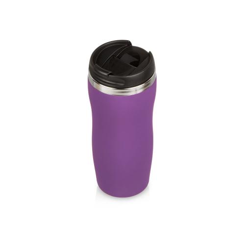 Термокружка Double wall mug C1, soft touch, 350 мл, фиолетовый