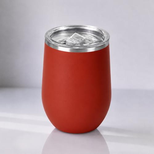 Термокружка Vacuum mug C1, soft touch, 370мл, красный