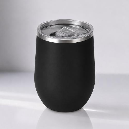 Термокружка Vacuum mug C1, soft touch, 370мл, черный
