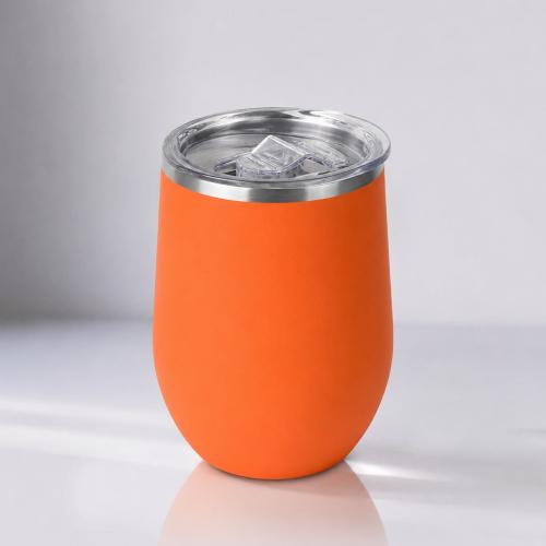 Термокружка Vacuum mug C1, soft touch, 370мл, оранжевый