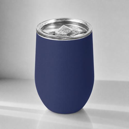 Термокружка Vacuum mug C1, soft touch, 370мл, темно-синий