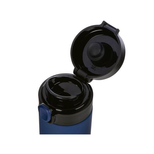 Вакуумная термокружка Waterline c кнопкой Guard, 400 мл, тубус; - купить подарки с логотипом в Воронеже