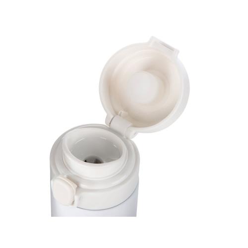 Вакуумная термокружка Waterline c кнопкой Guard, 400 мл, тубус; - купить подарки с логотипом в Воронеже