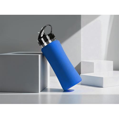 Бутылка для воды Bottle C1, сталь, soft touch, 600 мл, синий