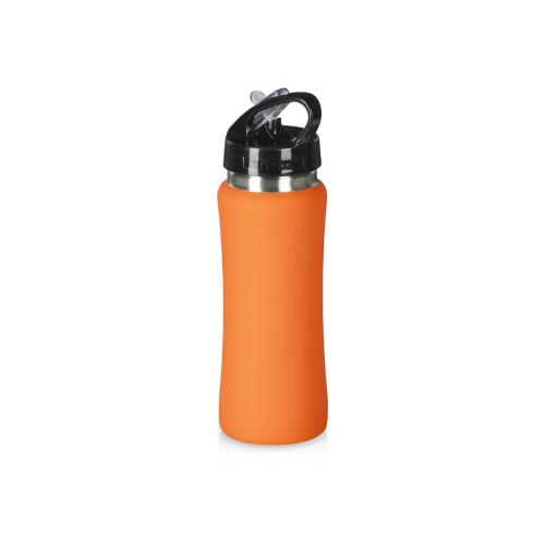 Бутылка для воды Bottle C1, сталь, soft touch, 600 мл, оранжевый