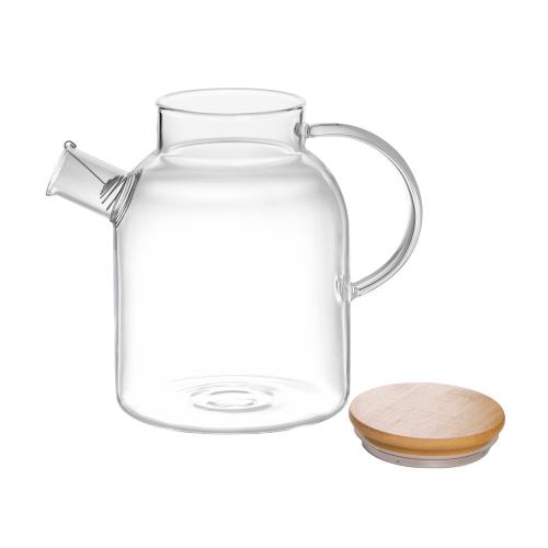Стеклянный чайник с бамбуковой крышкой Sencha M; - купить необычные сувениры в Воронеже