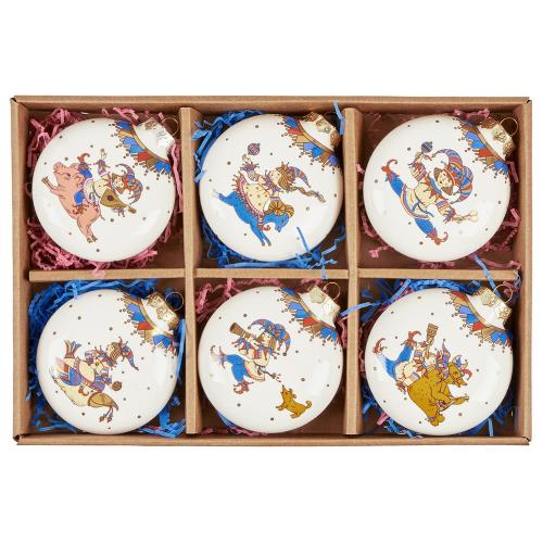 Набор новогодних игрушек; - купить именные сувениры в Воронеже