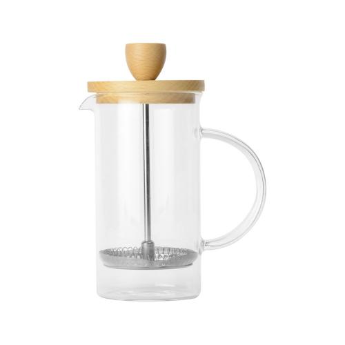 Френч пресс Downtime с деревянной крышкой; - купить необычные сувениры в Воронеже