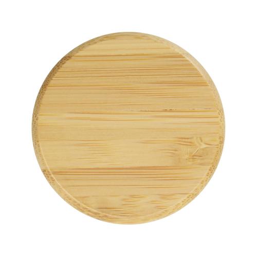 Стеклянная бутылка с бамбуковой крышкой Foggy, 600мл; - купить подарки с логотипом в Воронеже