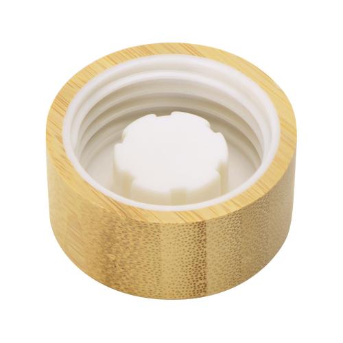 Стеклянная бутылка с бамбуковой крышкой Foggy, 600мл; - купить именные сувениры в Воронеже