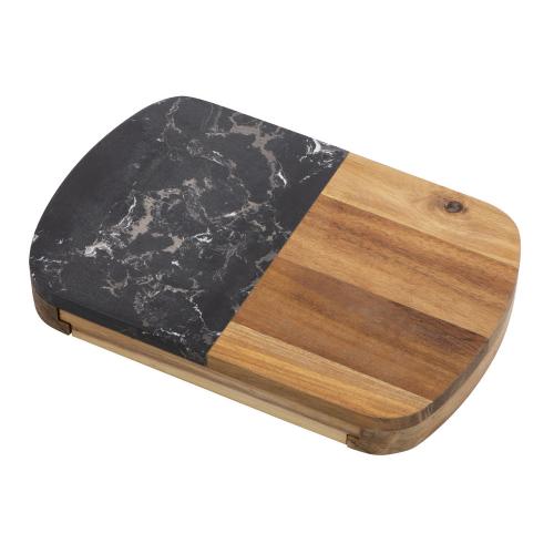 Набор для сыра в подарочной коробке из акации и мрамора Date; - купить необычные подарки в Воронеже