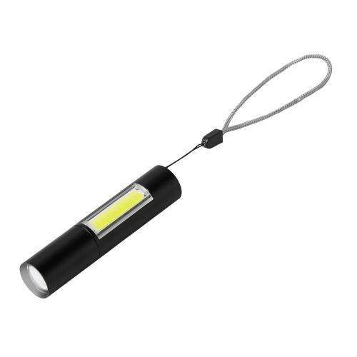 Фонарик с фокусировкой и боковым светильником Дарт Т, 350+200 Лм; - купить необычные подарки в Воронеже