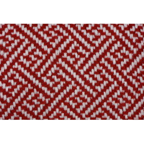 Плед акриловый Tassel с белой бахромой; - купить именные сувениры в Воронеже