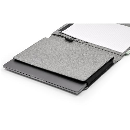 Портфолио А4 из RPET с отделением для ноутбука NotyFolio Eco, 20 л FSC бумаги; - купить именные сувениры в Воронеже