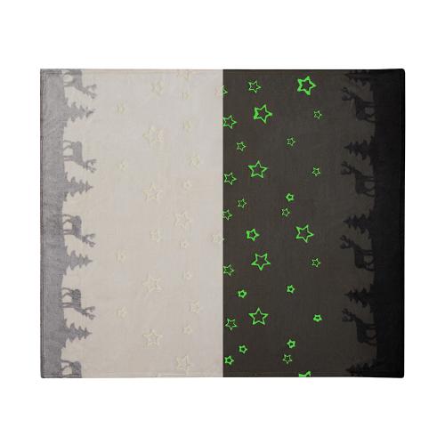 Плед из флиса Новогодний светящийся; - купить необычные подарки в Воронеже