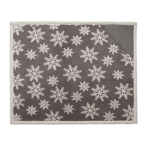 Плед Snowflake новогодний; - купить необычные сувениры в Воронеже