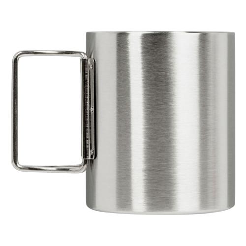 Стальная кружка с двойными стенками и складными ручками Kamchatka; - купить необычные сувениры в Воронеже