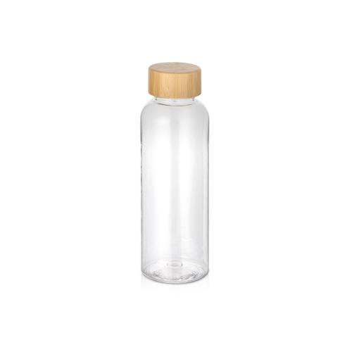 Бутылка из переработанного пластика Kato Bamboo с бамбуковой крышкой; - купить бизнесс-сувениры в Воронеже