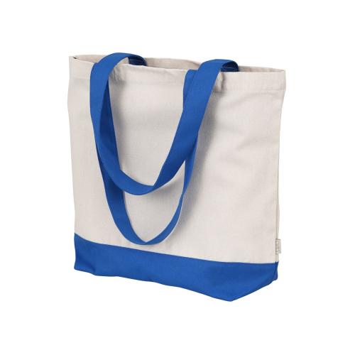 Сумка для шоппинга Cotton из переработанного хлопка 280 г, синий