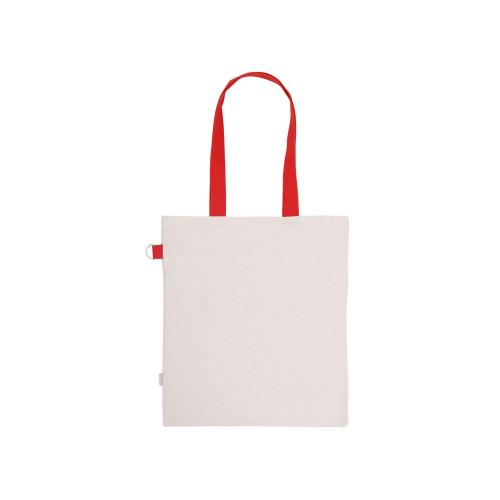 Сумка для покупок Тема из переработанных материалов с наружным цветным карманом; - купить подарки с логотипом в Воронеже