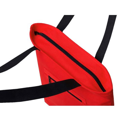 Сумка на молнии Zipper  Neo из хлопка 280 г c карманом на молнии спереди; - купить именные сувениры в Воронеже