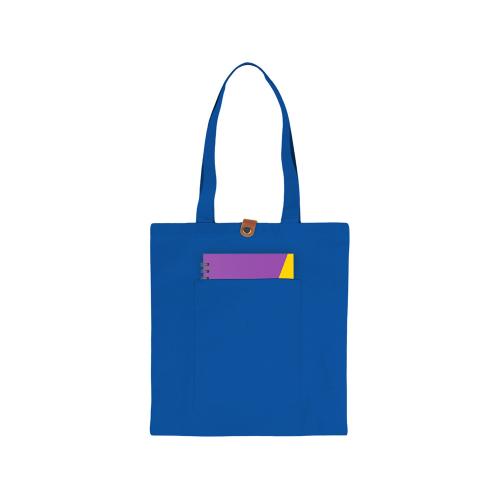 Сумка Clip из хлопка 340 г/м2 с застежкой из экокожи; - купить необычные сувениры в Воронеже