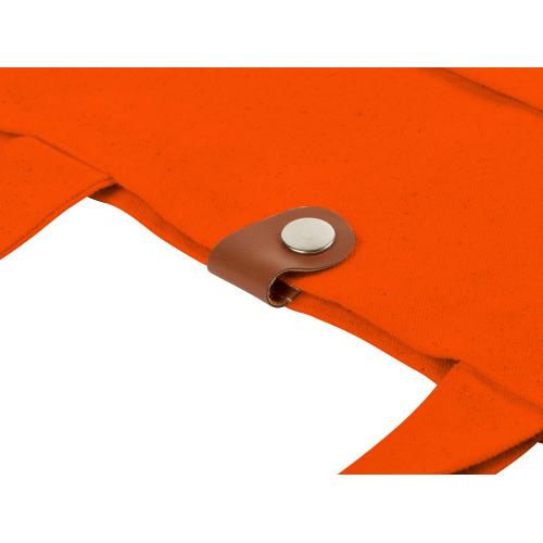 Сумка Clip из хлопка 340 г/м2 с застежкой из экокожи; - купить подарки с логотипом в Воронеже