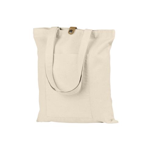 Сумка Clip из хлопка 340 г/м2 с застежкой из экокожи; - купить необычные сувениры в Воронеже