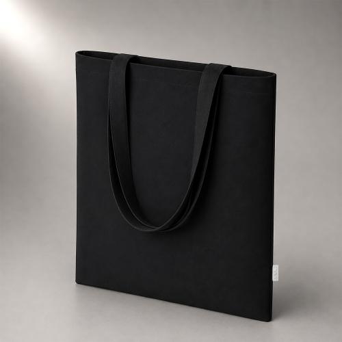 Шоппер Basio из переработанного хлопка 280 г, черный