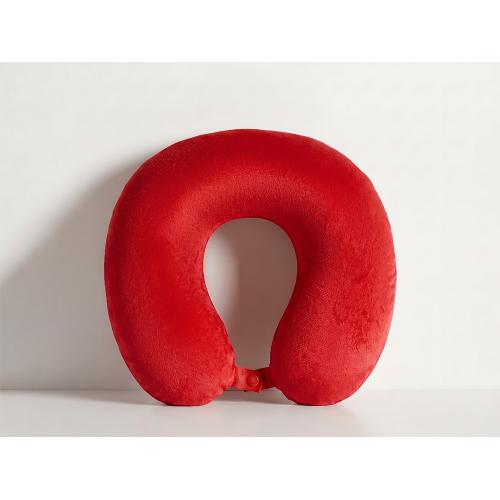 Подушка Basic из микрофибры с эффектом памяти U-shape, красный NEW