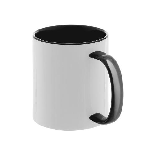 Керамическая кружка со стеклянной ручкой для сублимации Charm; - купить подарки с логотипом в Воронеже