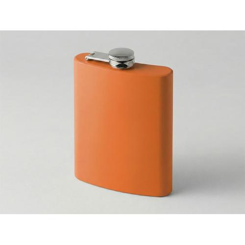 Фляжка 240 мл Remarque soft touch, 304 сталь, оранжевый