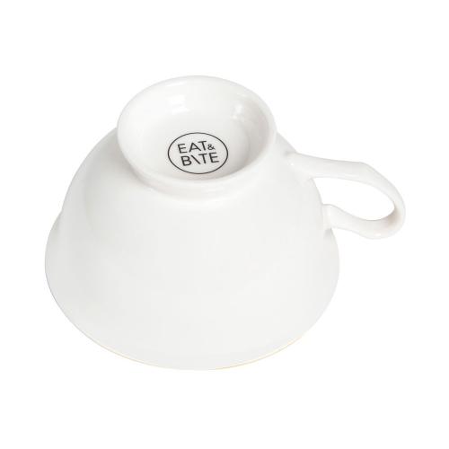 Чайная пара с золотой каймой; - купить необычные сувениры в Воронеже