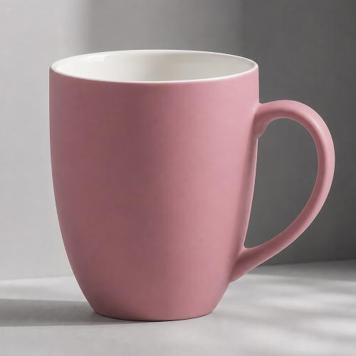 Кружка с покрытием soft-touch Tulip Gum, пыльно-розовый