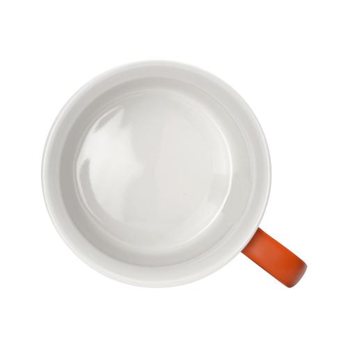 Матовая кружка Nancy 360 мл цветная снаружи, белая внутри; - купить именные сувениры в Воронеже