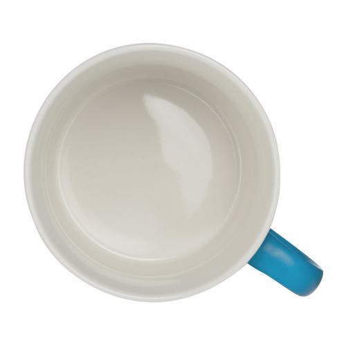 Матовая кружка Nancy 360 мл цветная снаружи, белая внутри; - купить именные сувениры в Воронеже